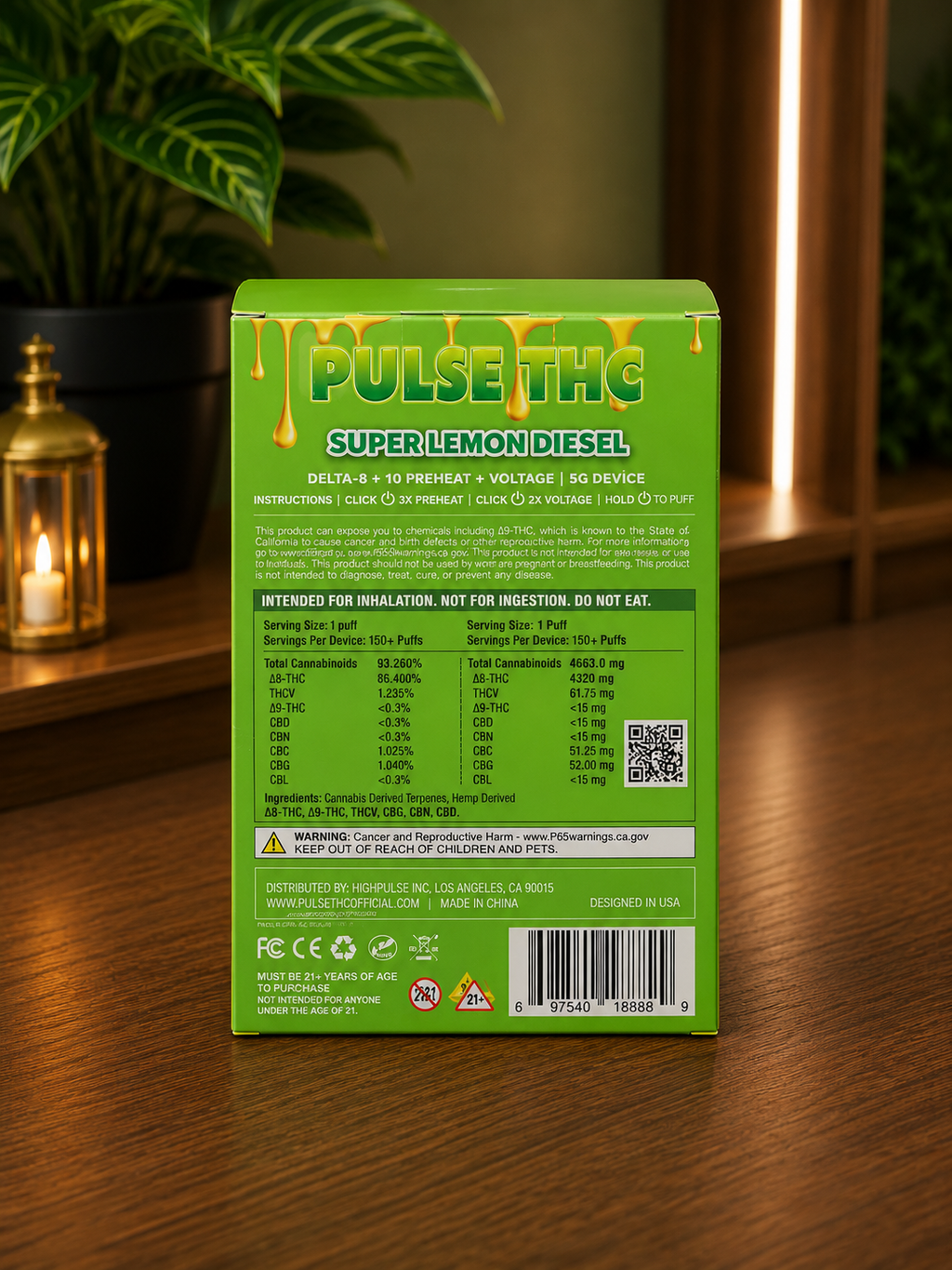 Pulse THC 5G Sativa