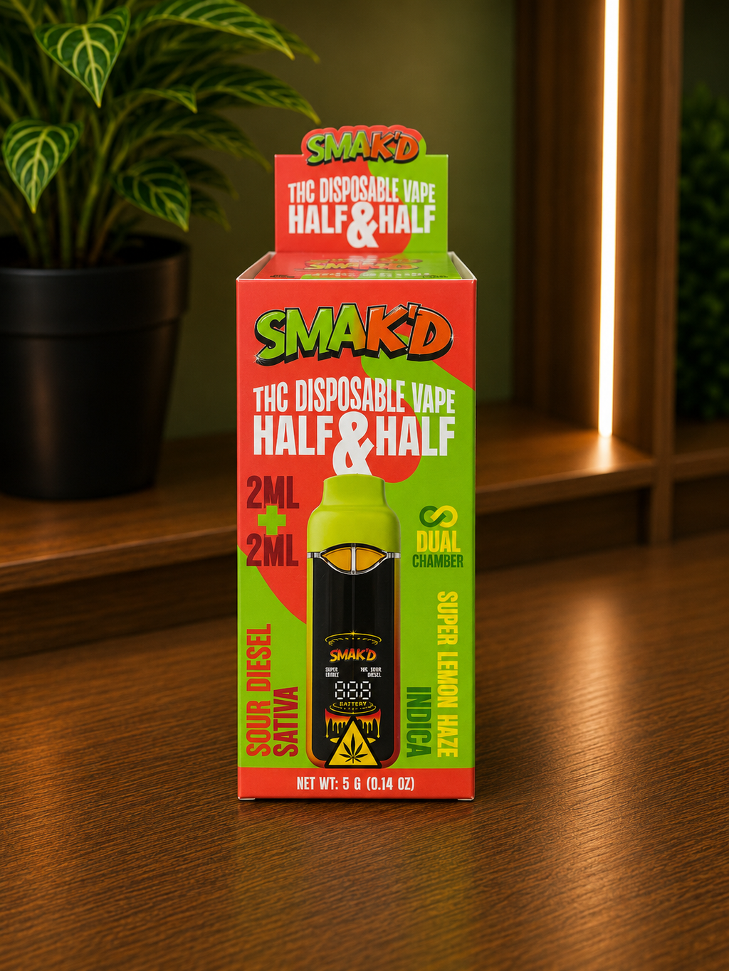 Smak’d Half&Half 5G Sativa+Indica
